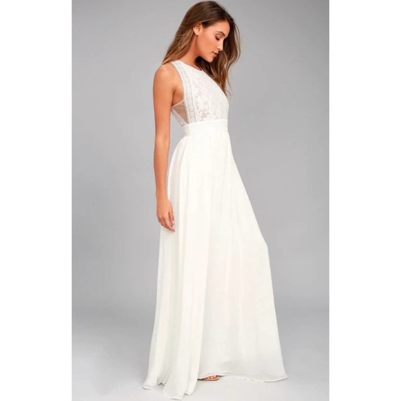 Lulu's Forever and Always White Lace Maxi
Dress small - Picture 2 of 10